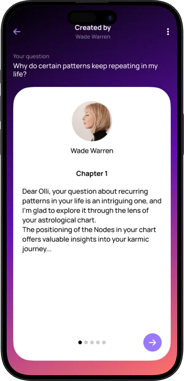 astrology app interface